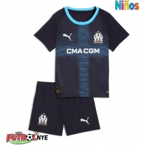 Camiseta Olympique de Marseille Visitante Equipación para niños 2025-26 manga corta (+ pantalones cortos)